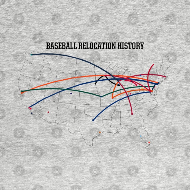 MLB Relocation Map by uniauthority